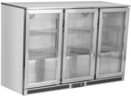 3 DOORS BAR COOLER STAINLESS STEEL
